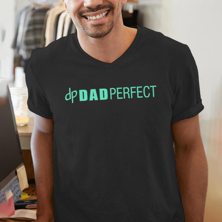 Dad Perfect Fathers Day Men's V-Neck T-Shirt Dad Perfect Fathers Day Men's V-Neck T-Shirt