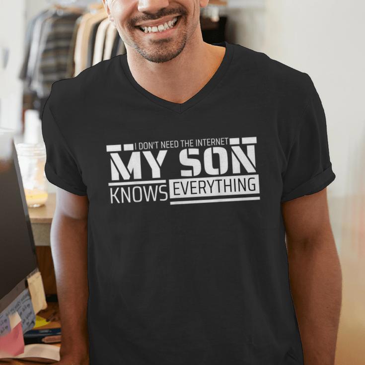 Dad Shirt From Son Men Fathers Day Dad Men's V-Neck T-Shirt Dad Shirt From Son Men Fathers Day Dad Men's V-Neck T-Shirt
