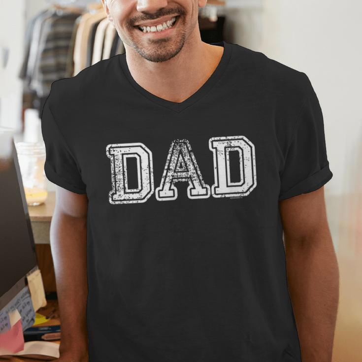 Dad Shirts For Dad Vintage Dad Idea Fathers Day Fun Men's V-Neck T-Shirt