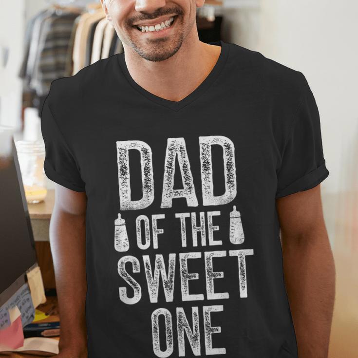 Dad Of The Sweet One Father's Day Daddy Men's V-Neck T-Shirt