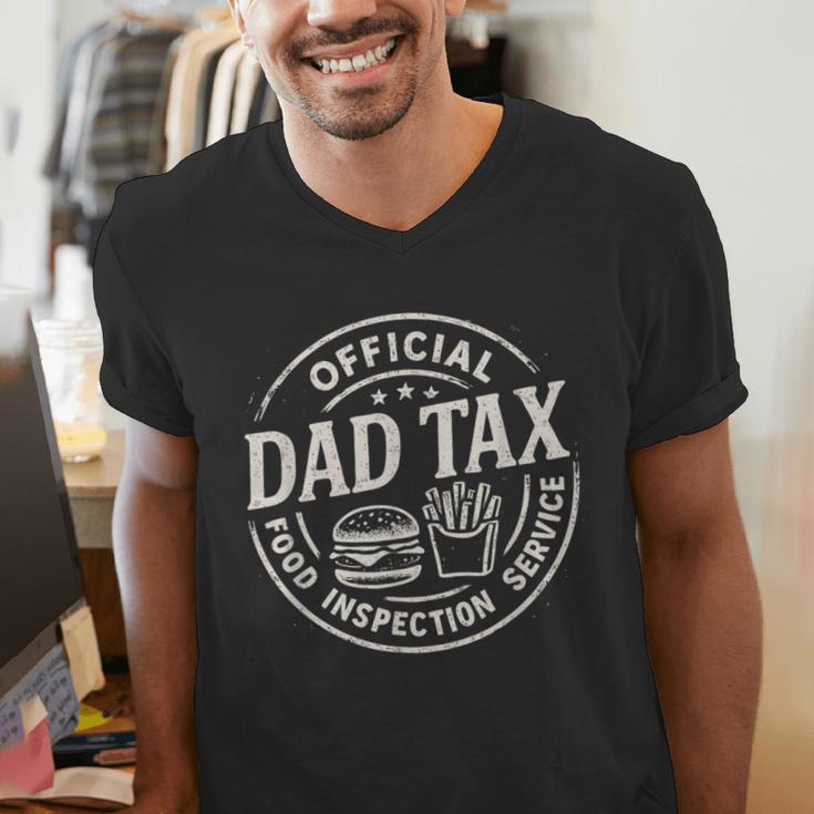 Dad Tax Papa Daddy Fathers Day Men's V-Neck T-Shirt