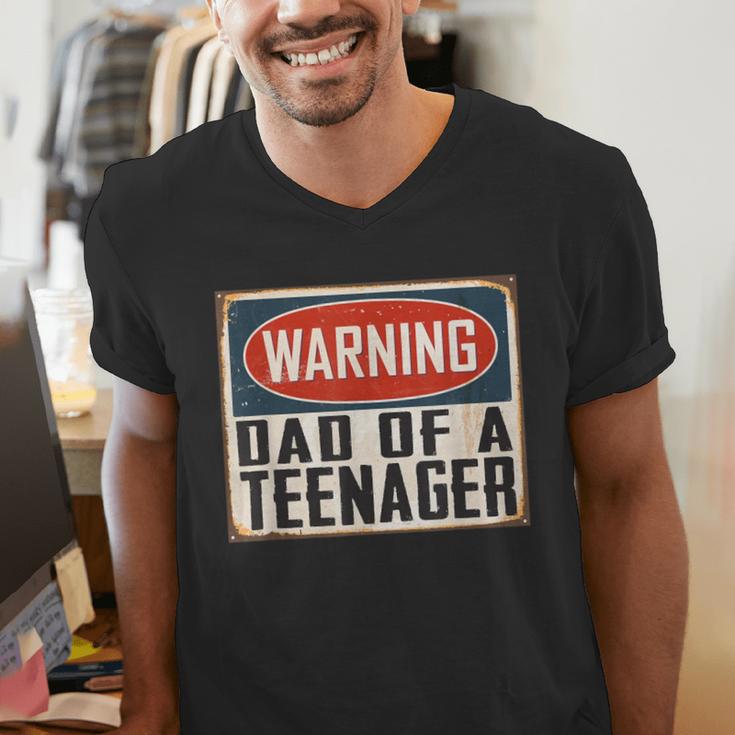 Dad Of a Teenager Official Teenager Matching Men's V-Neck T-Shirt