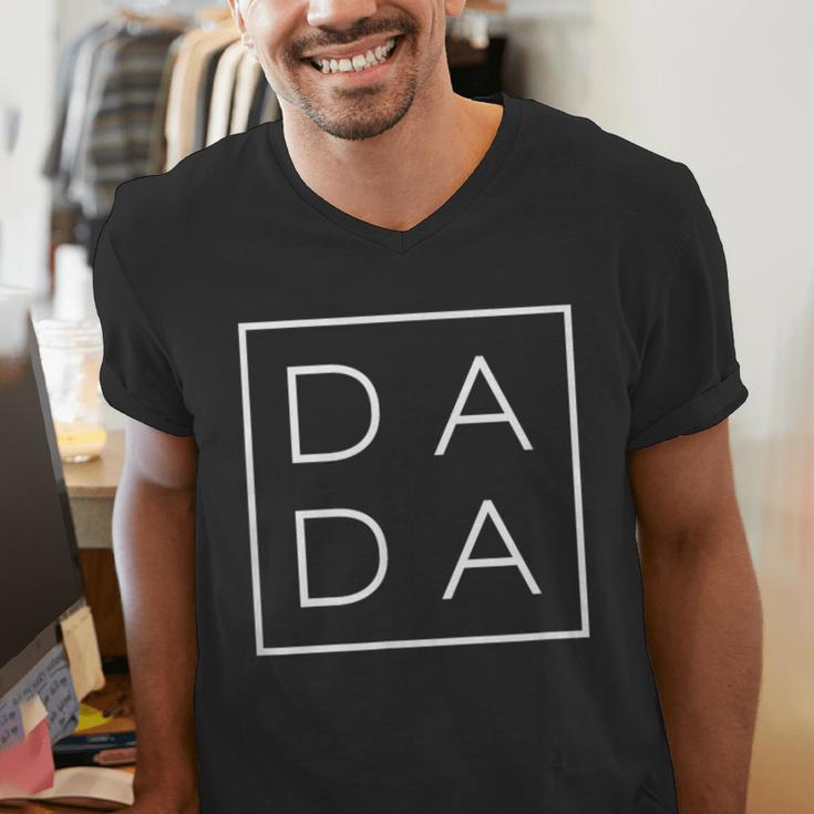 Dada Father's Day For New Dad Him Papa Grandpa Father's Men's V-Neck T-Shirt