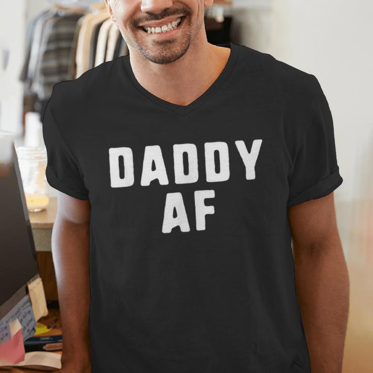 Daddy AF As Fuck Christmas T-Shirt Men's V-Neck T-Shirt