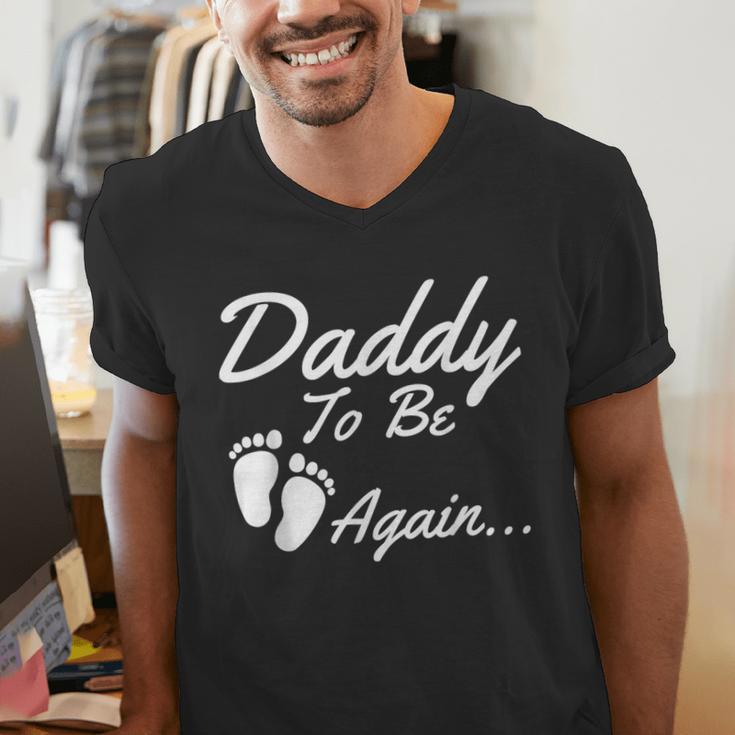 Daddy To Be Again Soon To Be Dad Shirt Men's V-Neck T-Shirt