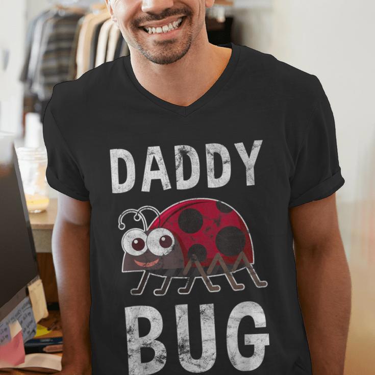 Daddy Bug Ladybug Lover Cute Dad Small Men's V-Neck T-Shirt