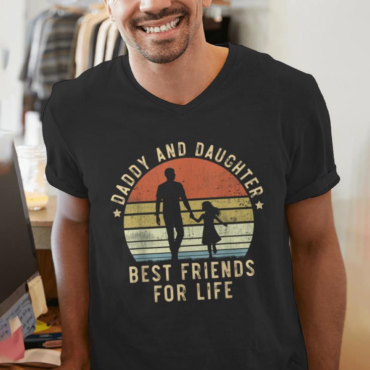 Daddy And Daughter Best Friends For Life Dad Father's Day Men's V-Neck T-Shirt