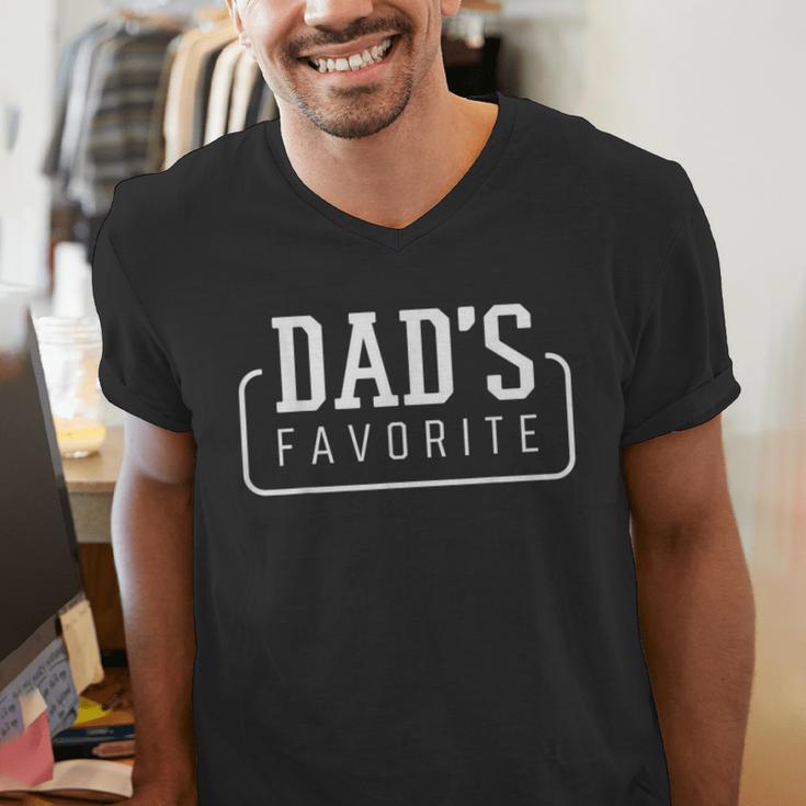 Dad's Favorite Son Daughter I'm Dad's Favorite Men's V-Neck T-Shirt