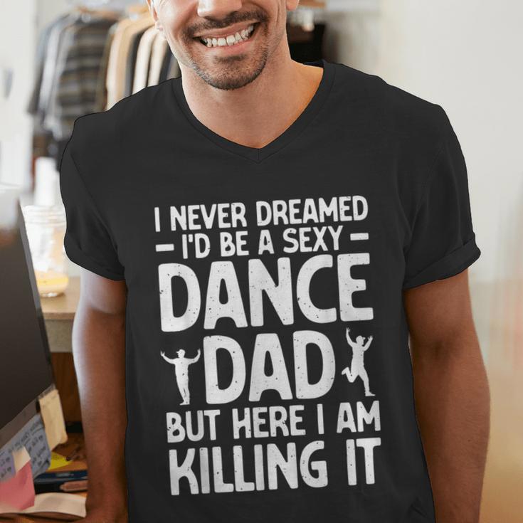 Dance Dad Art For Men Father Dance Teacher Dance Dad Men's V-Neck T-Shirt