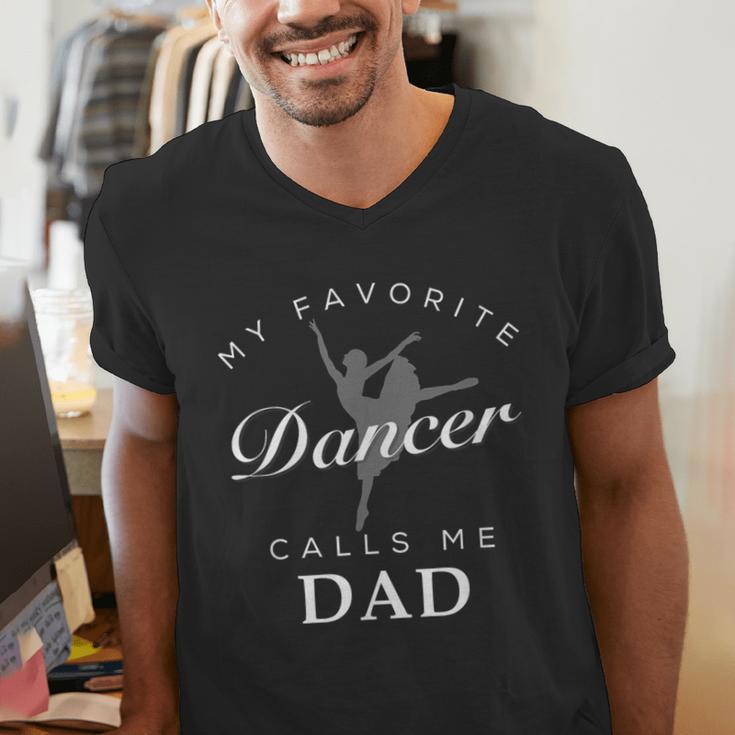 Dance Dad And Daughter Shirt For Men Men's V-Neck T-Shirt