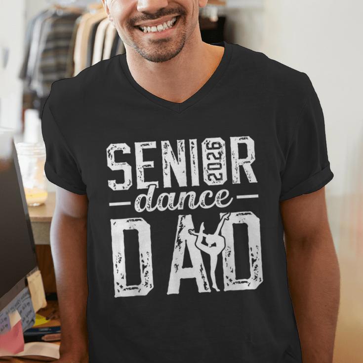Dance Senior Dad Of A Senior Dancer Father 2026 Men's V-Neck T-Shirt Dance Senior Dad Of A Senior Dancer Father 2026 Men's V-Neck T-Shirt