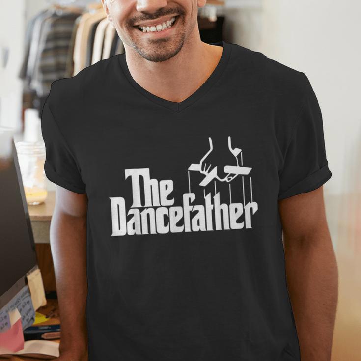 The Dancefather Dance Dad Dancer Dancing Father Men Men's V-Neck T-Shirt