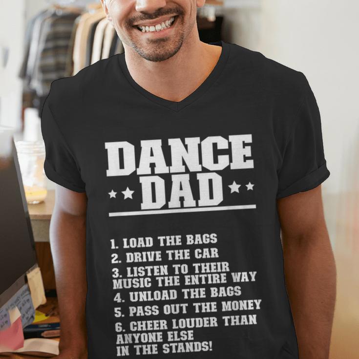 Dancer Dad Dancing Father Of A Dancer Dad Men's V-Neck T-Shirt