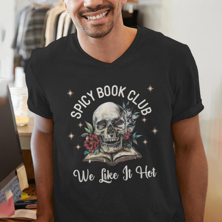 Dark Romance Lover Spicy Book Club Bookish Merch Morally Men's V-Neck T-Shirt