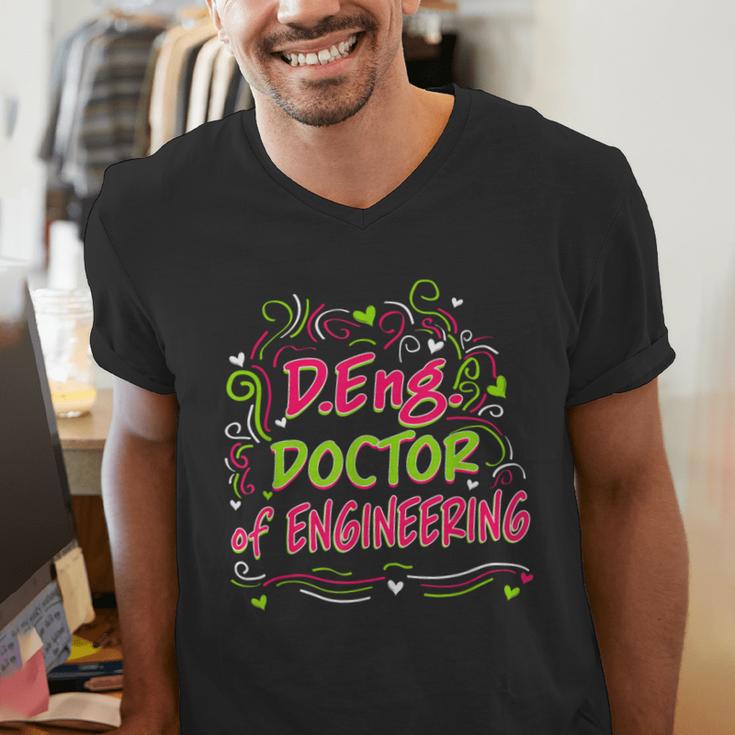 DEng Doctor Of Engineering Doctorate Graduation Men's V-Neck T-Shirt