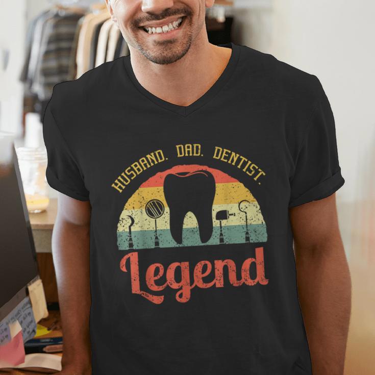 Dentist Dental Surgeon Dentistry Husband Dad Oral Hygiene Men's V-Neck T-Shirt