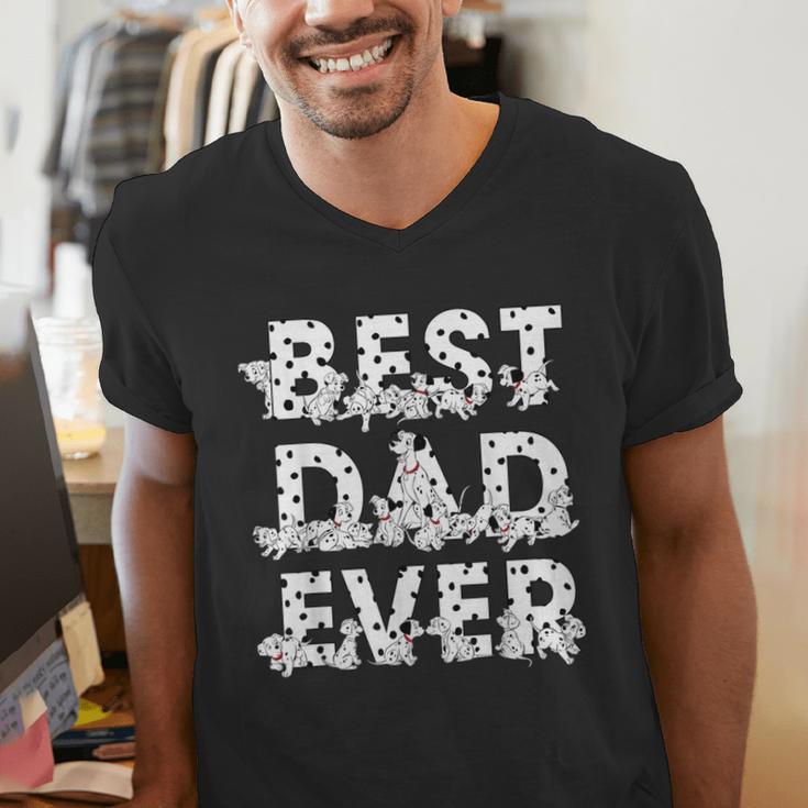 Disney 101 Dalmatians Best Dad Ever Father's Day Men's V-Neck T-Shirt Disney 101 Dalmatians Best Dad Ever Father's Day Men's V-Neck T-Shirt