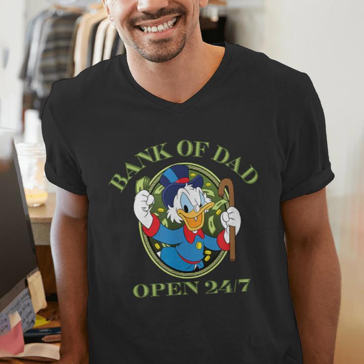 Disney DuckTales Bank Of Dad Small Men's V-Neck T-Shirt