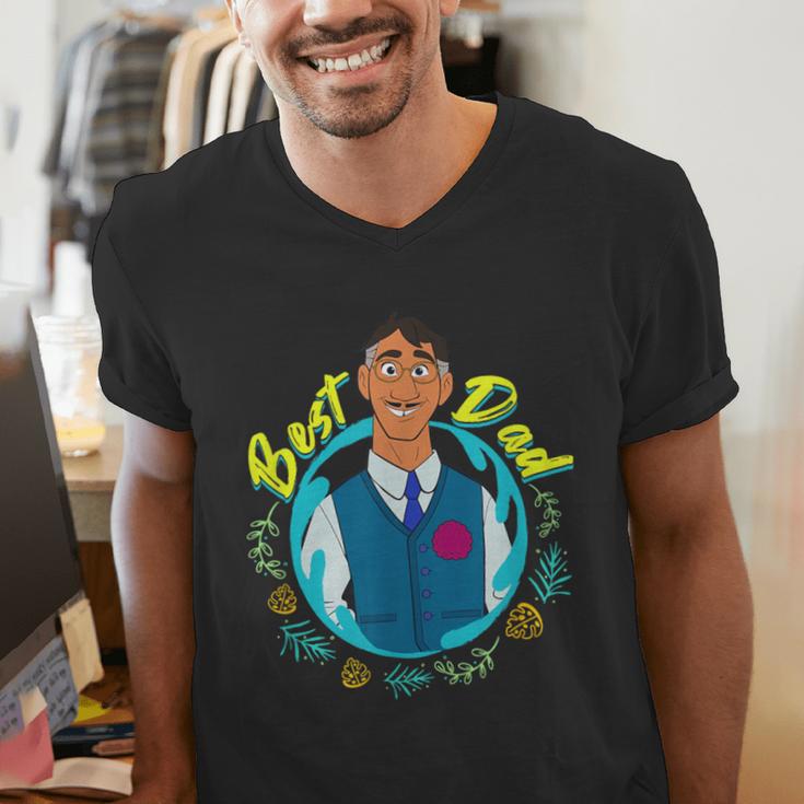 Disney Encanto Agustin Madrigal Best Dad Portrait Small Men's V-Neck T-Shirt