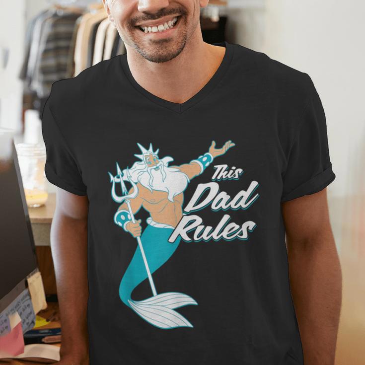 Disney The Little Mermaid King Triton Dad Men's V-Neck T-Shirt