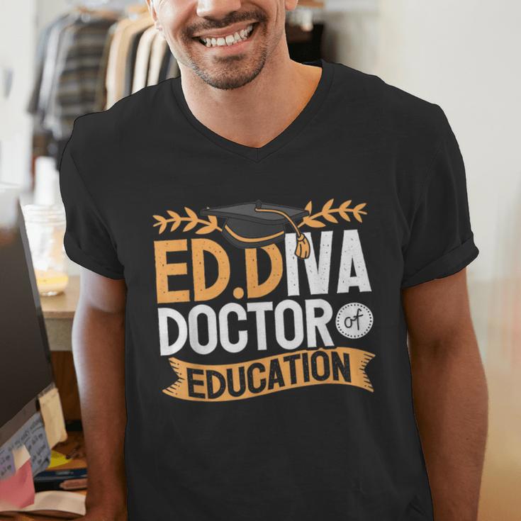 Doctor Of Education EdD Graduation ED Diva Men's V-Neck T-Shirt