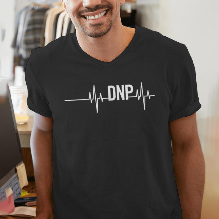 Doctor Of Nursing Practice Graduation DNP Heartbeat Men's V-Neck T-Shirt