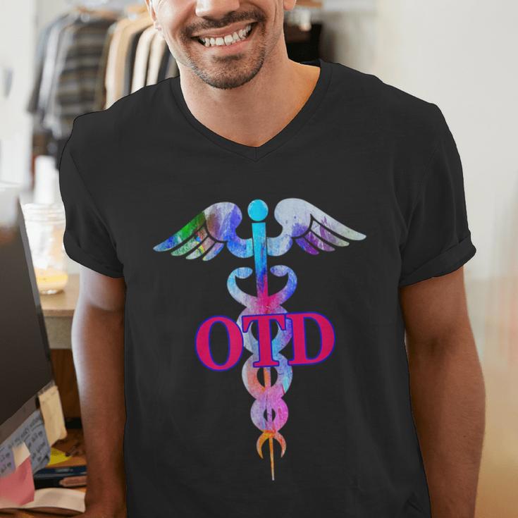 Doctor Of Occupational Therapy OTD Caduceus Graduation Men's V-Neck T-Shirt