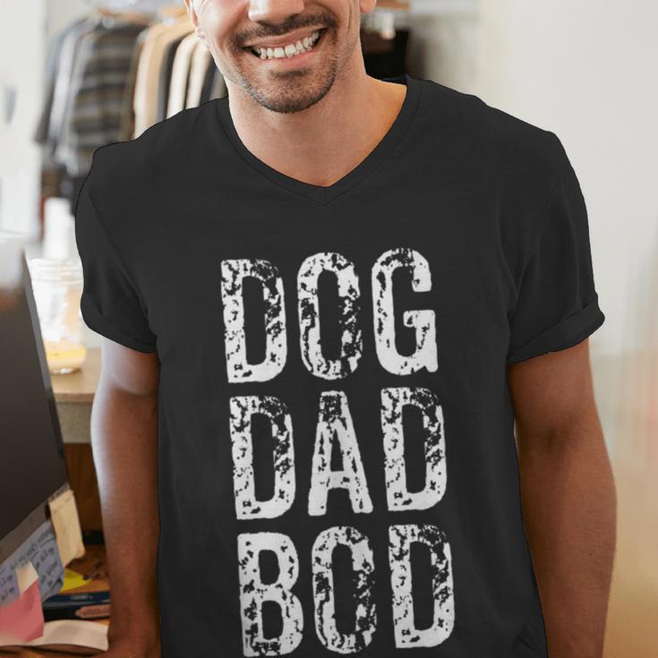 Dog Dad Bod Pet Owner Fitness Gym Men's V-Neck T-Shirt