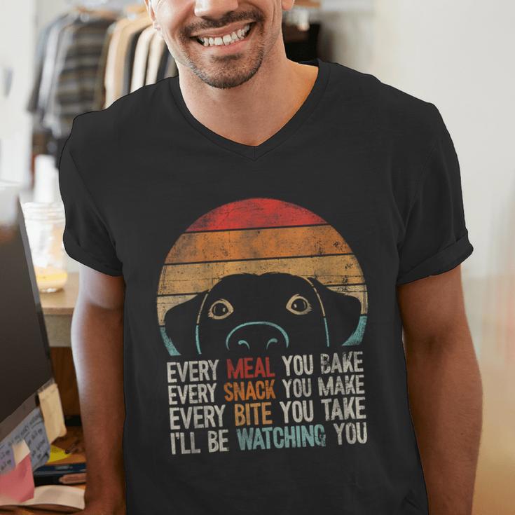 Dog Lover Dog Humor Dog Mom Dog Dad Men's V-Neck T-Shirt