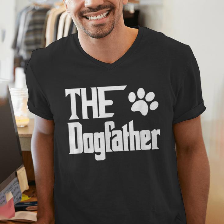 The Dogfather Dog Father Dad Men's V-Neck T-Shirt