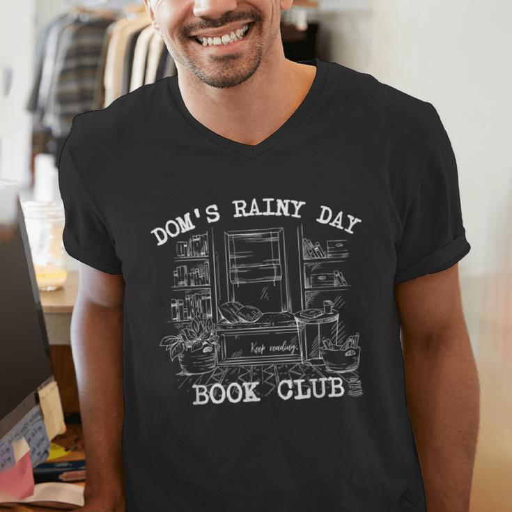 Dom's Rainy Day Book Club Men's V-Neck T-Shirt