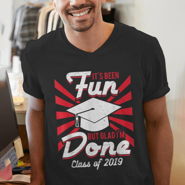 Im Done Graduating Class Of 2019 School GraduationShirt Men's V-Neck T-Shirt