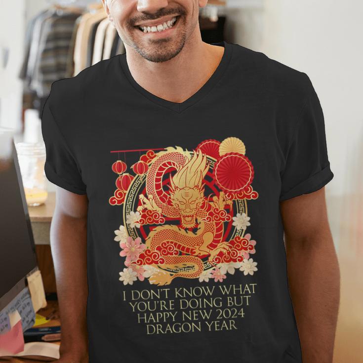 I Dont Know What Youre Doing Chinese New Year Introvert Men's V-Neck T-Shirt I Dont Know What Youre Doing Chinese New Year Introvert Men's V-Neck T-Shirt