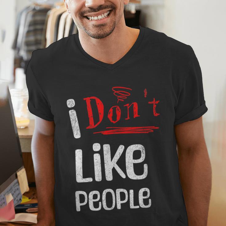 I Don't Like People Introvert Small Men's V-Neck T-Shirt I Don't Like People Introvert Small Men's V-Neck T-Shirt