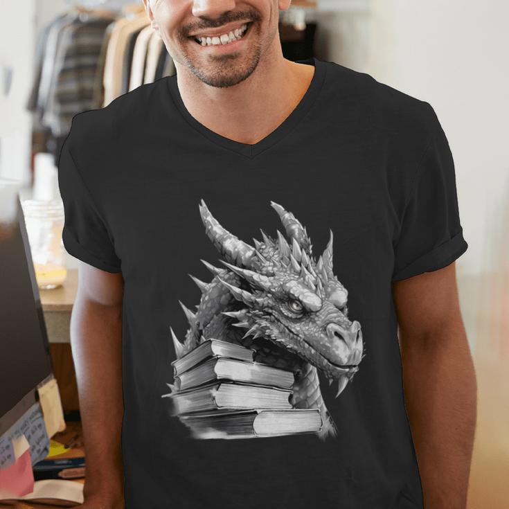 Dragon Book Men's V-Neck T-Shirt