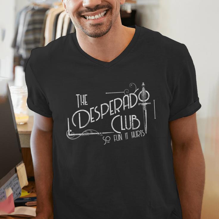 Dungeon Crawler Carl The Desperado Club Sign Sci-Fi Book Men's V-Neck T-Shirt
