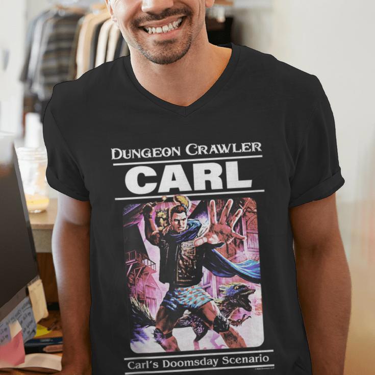 Dungeon Crawler Carl Vintage Paperback Illustration Book Men's V-Neck T-Shirt