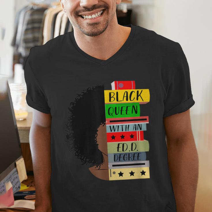 EdD Doctor Of Education Book Degree Doctorate Graduation Men's V-Neck T-Shirt