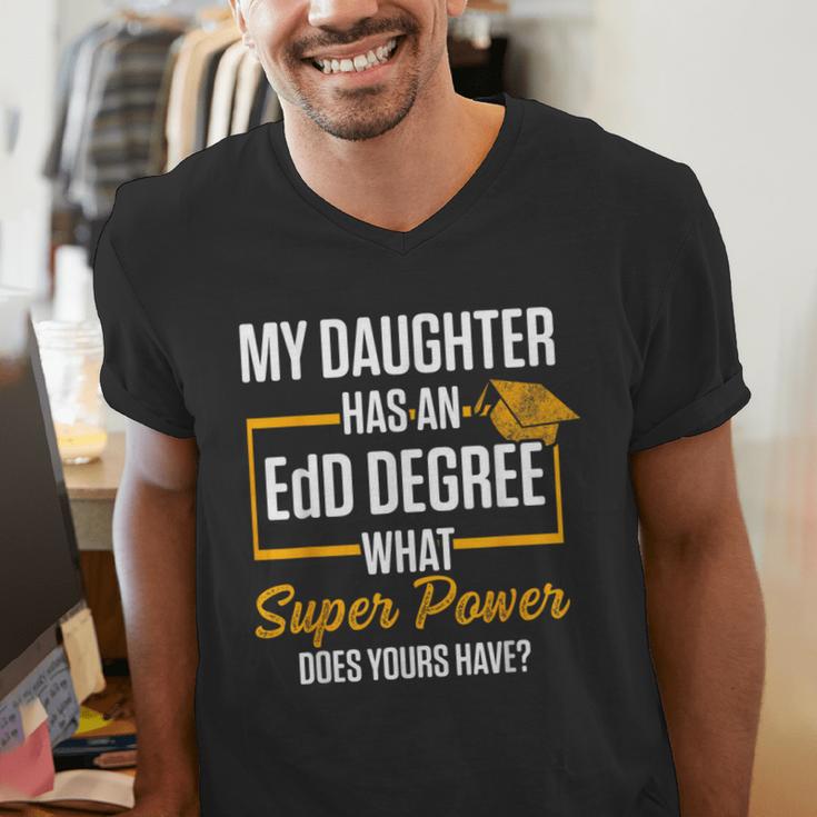 EdD Doctor Of Education Daughter Doctorate Graduation Men's V-Neck T-Shirt
