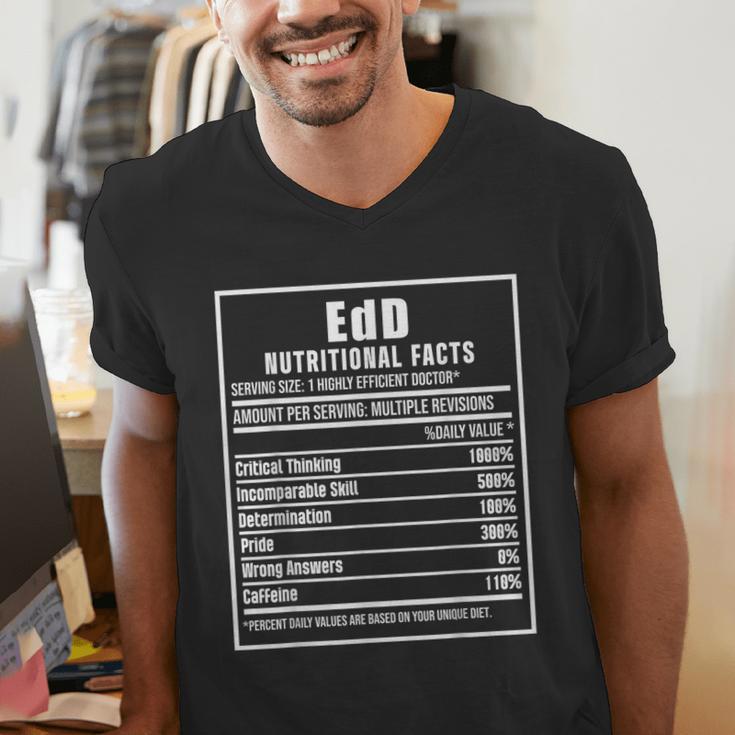 EdD Doctor Of Education Nutrition Doctorate Graduation Men's V-Neck T-Shirt