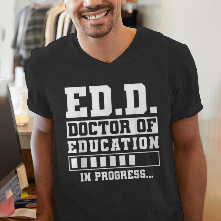 EdD Doctor Of Education In Progress EdD Graduation Men's V-Neck T-Shirt