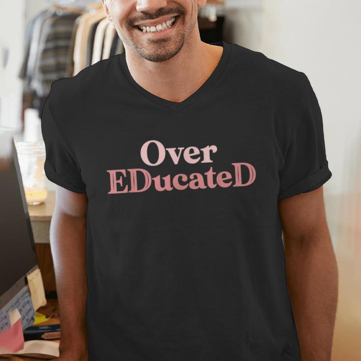 Over Educated EdD Doctor Of Education Graduation Men's V-Neck T-Shirt