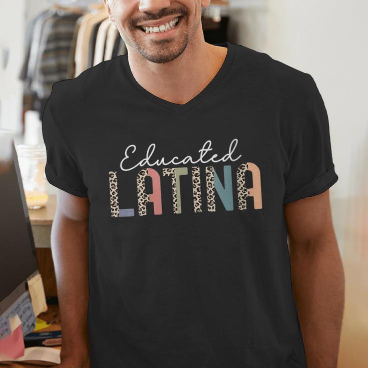 Educated Latina Proud Graduate Latinas Pride Graduation Men's V-Neck T-Shirt