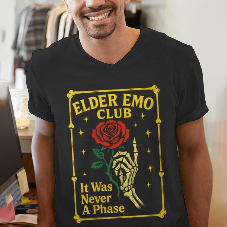 Elder Emo Club Emo Gothic Music Nostalgia Men's V-Neck T-Shirt