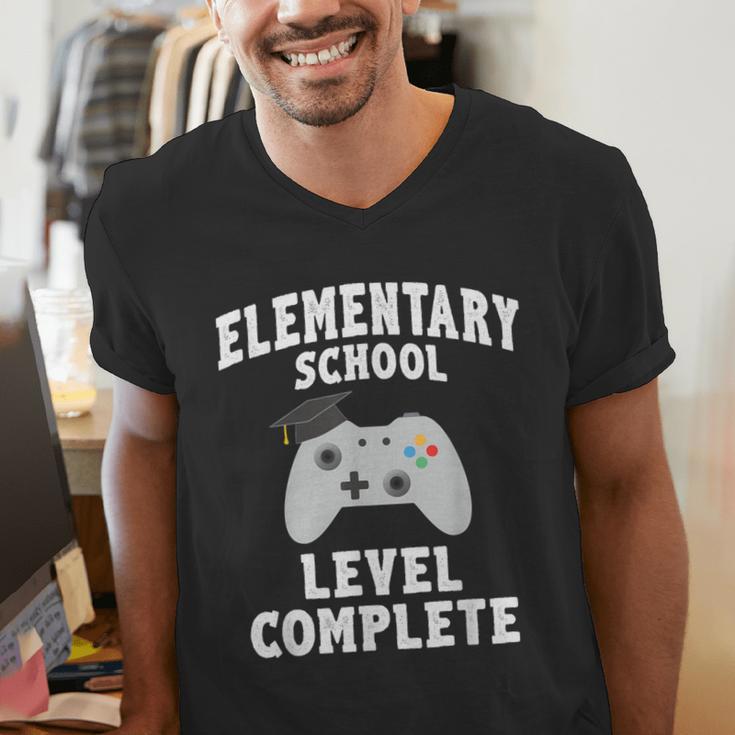 Elementary School Graduation Gamer Graduate Men's V-Neck T-Shirt