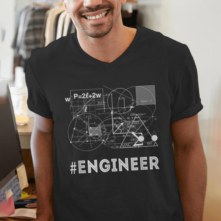 ENGINEER MATH COLLEGE GIFT IDEA GRADUATION T-SHIRT GRAPHIC Men's V-Neck T-Shirt