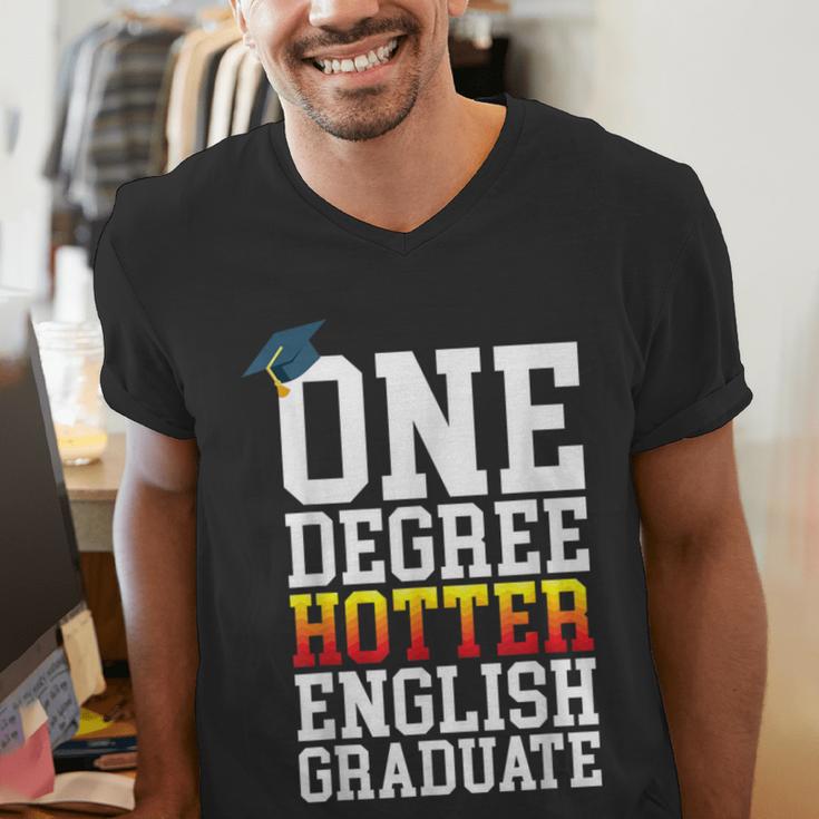 English Major Shirt Now Hotter By One Degree Graduation Men's V-Neck T-Shirt