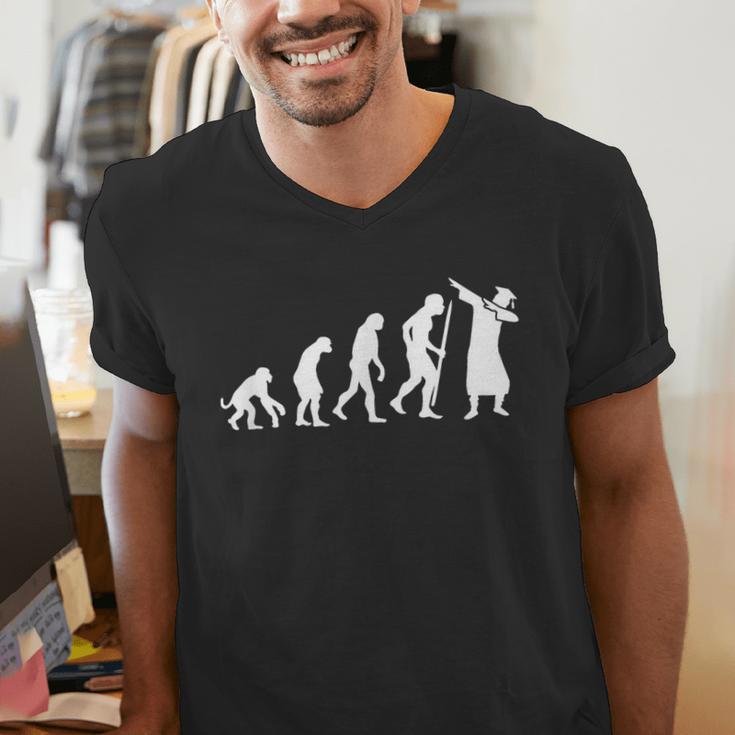 Evolution Of Dab Dabbing Dabbin' Graduation School T-Shirt Men's V-Neck T-Shirt