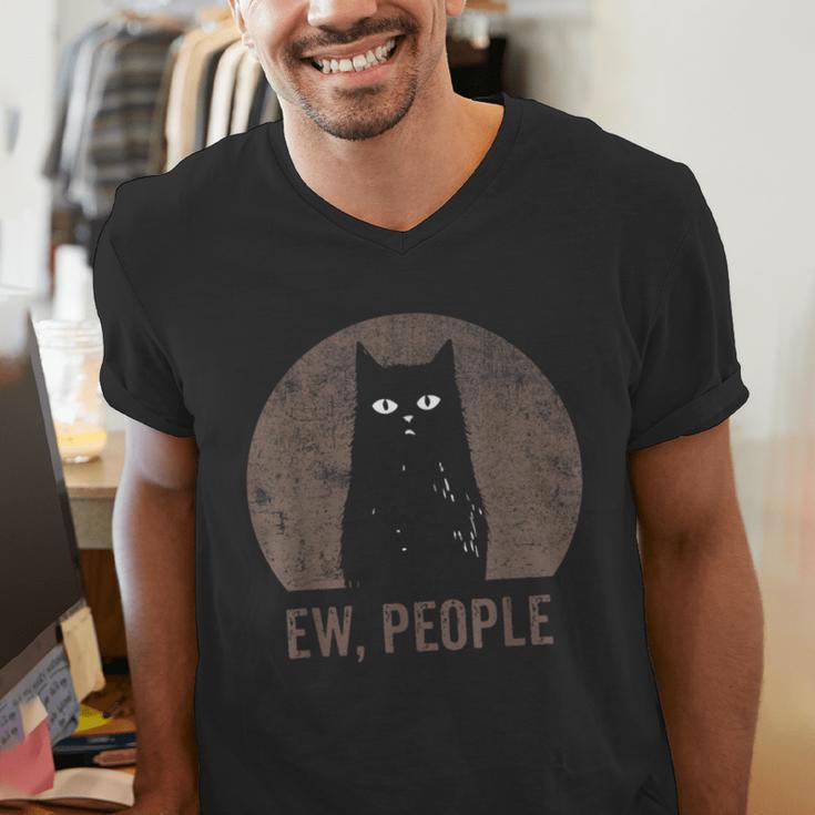 Ew People Introvert Cat Meow Cat Lover Men Women Kids Men's V-Neck T-Shirt Ew People Introvert Cat Meow Cat Lover Men Women Kids Men's V-Neck T-Shirt