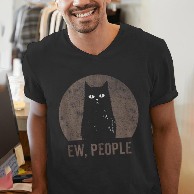 Ew People Introvert Cat Meow Cat Lover Men Women Kids Men's V-Neck T-Shirt Ew People Introvert Cat Meow Cat Lover Men Women Kids Men's V-Neck T-Shirt